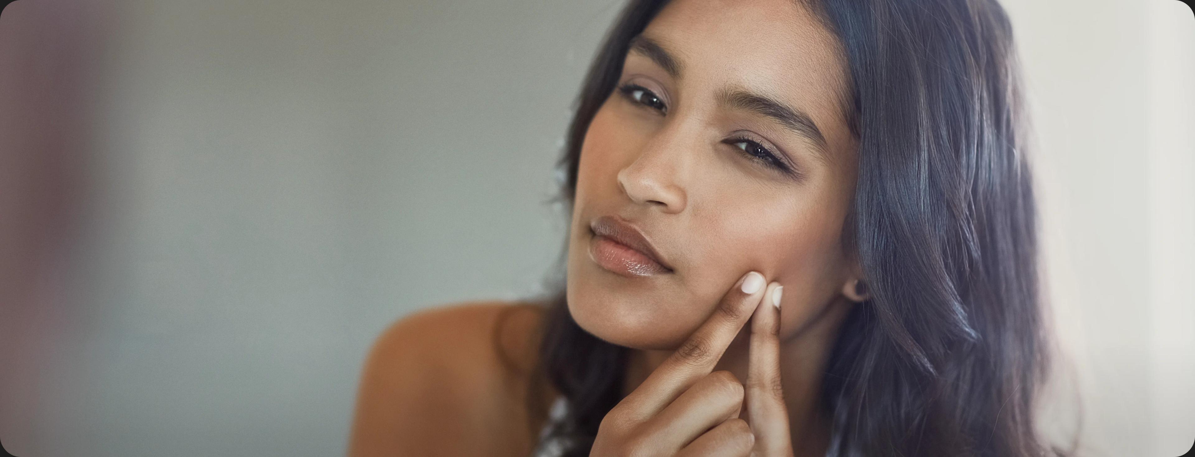 Woman with perfect skin