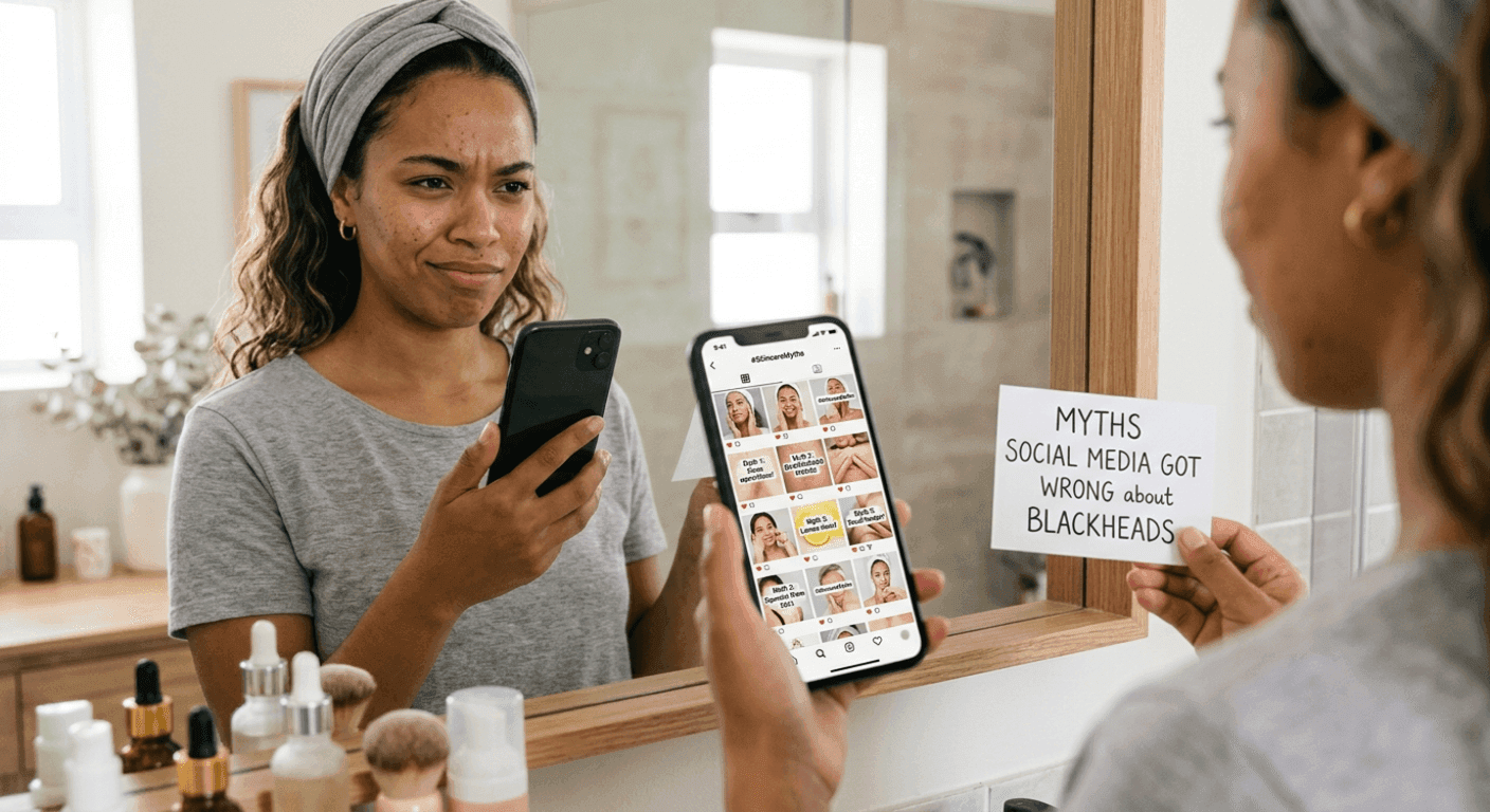 Misconceptions about blackheads