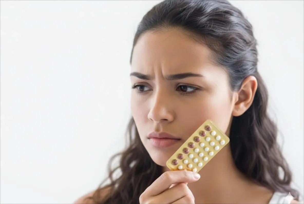 Drug-induced acne breakouts on skin