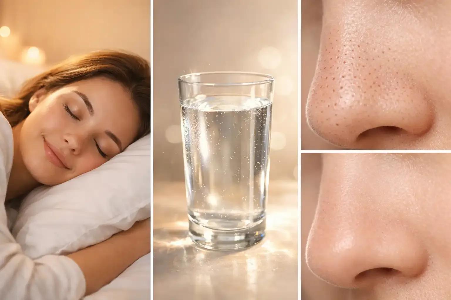 Role of sleep and hydration in reducing blackheads