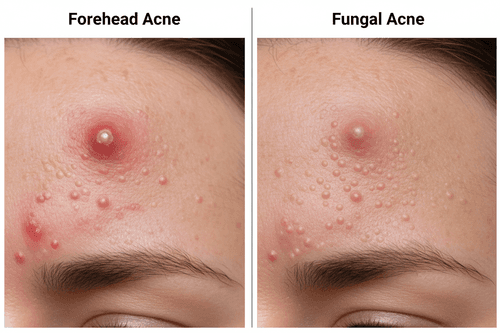 Forehead Acne vs Fungal Acne: Differences in Causes and Treatment